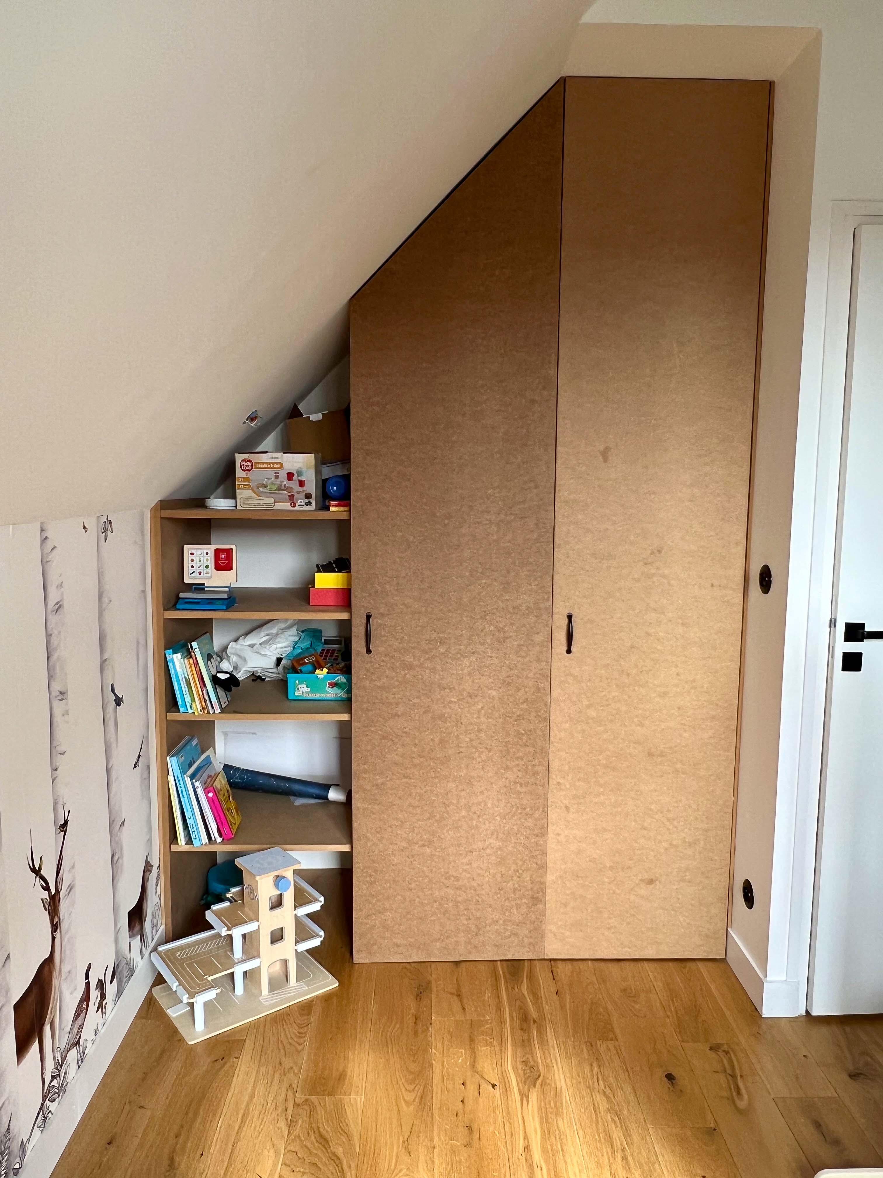 Projet Rao 78 - Celine Exposto - Decoratrice d interieur - Paris IDF - Chambre d'enfant - penderie sur-mesure
