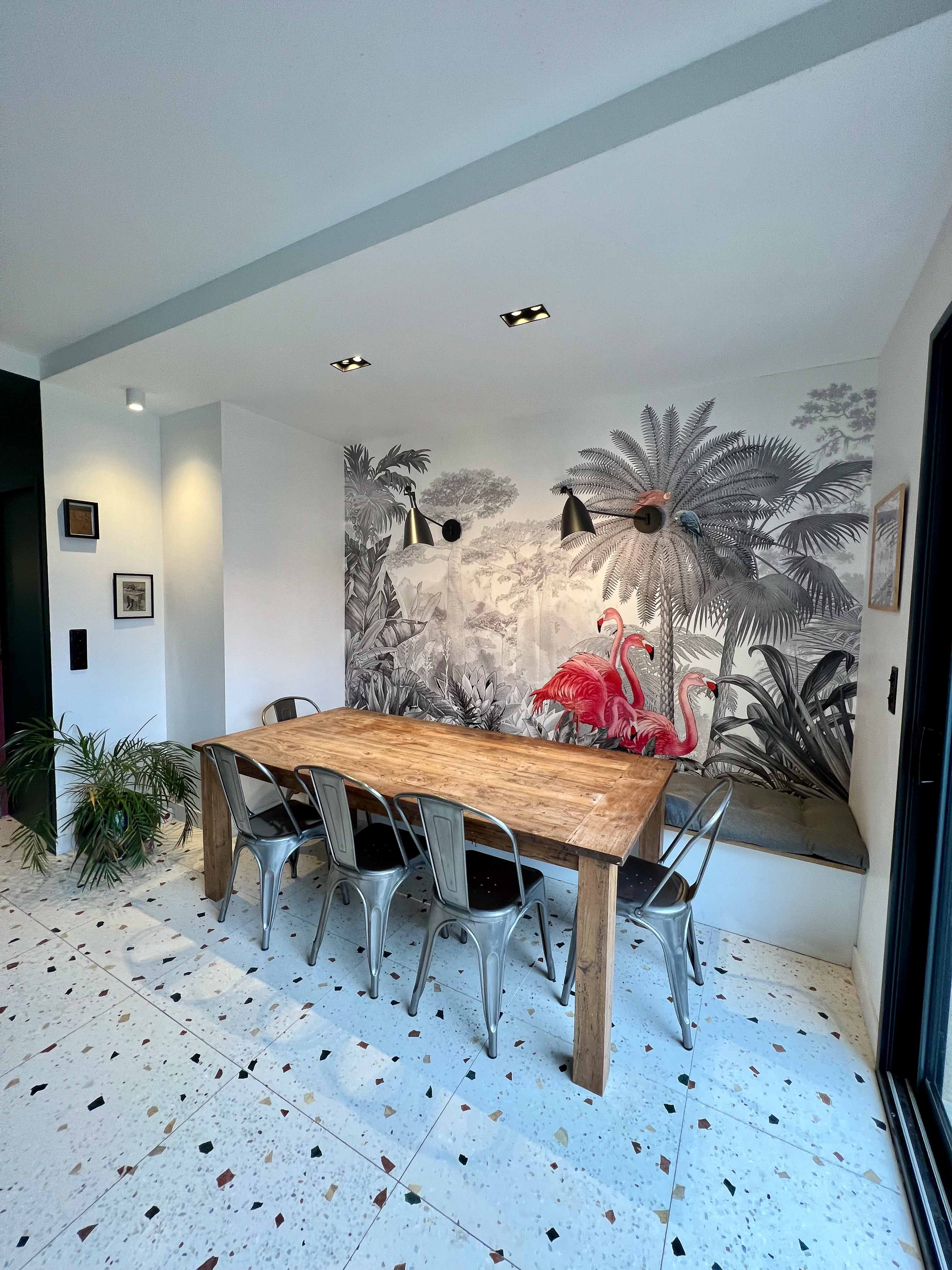 Projet Rao 78 - Celine Exposto - Decoratrice d interieur - Paris IDF - salle à manger - papier peint