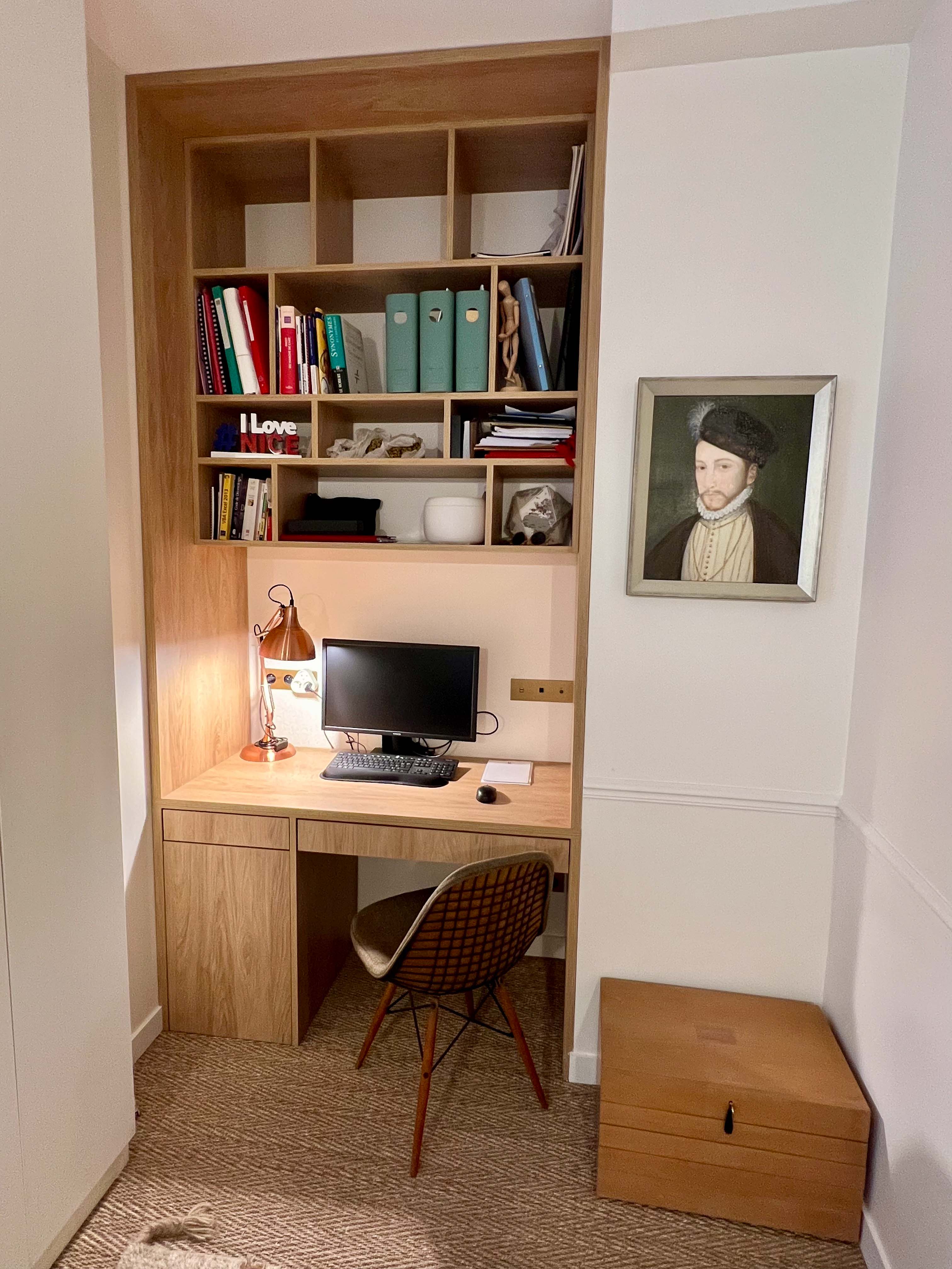 Celine Exposto - Projet LEV 75017 - Decoration Interieur - bureau sur-mesure