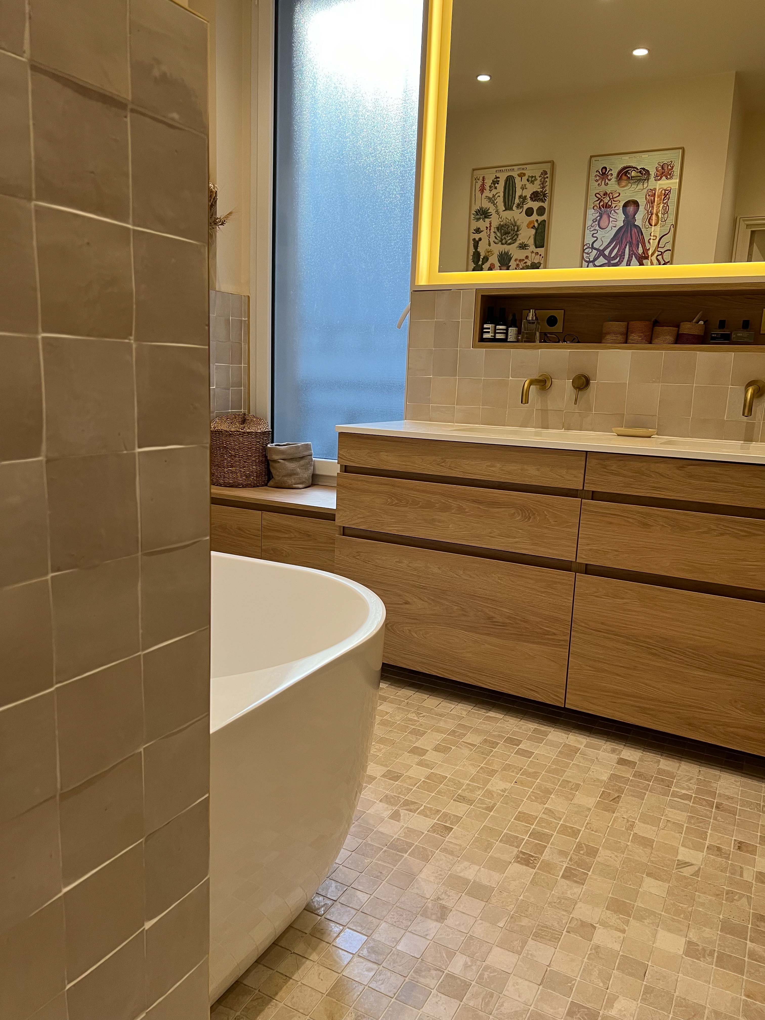 Celine Exposto - Projet LEV 75017 - Decoration Interieur - salle de bain