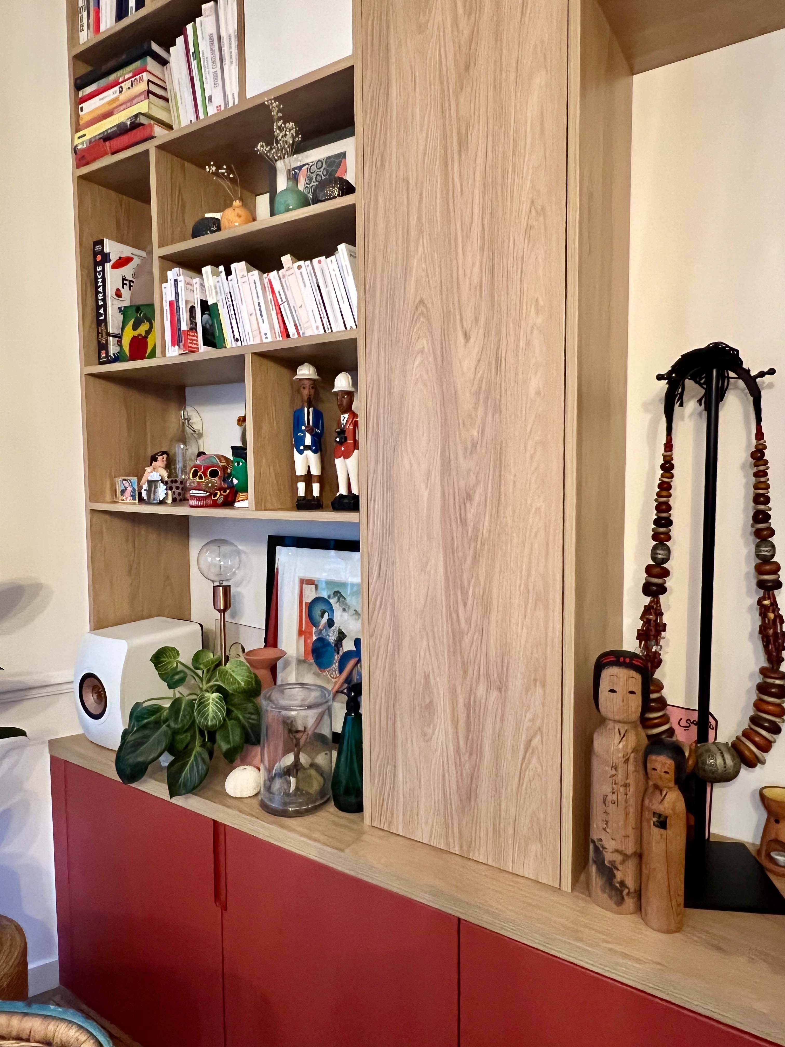 Celine Exposto - Projet LEV 75017 - Decoration Interieur - bibliothèque sur-mesure