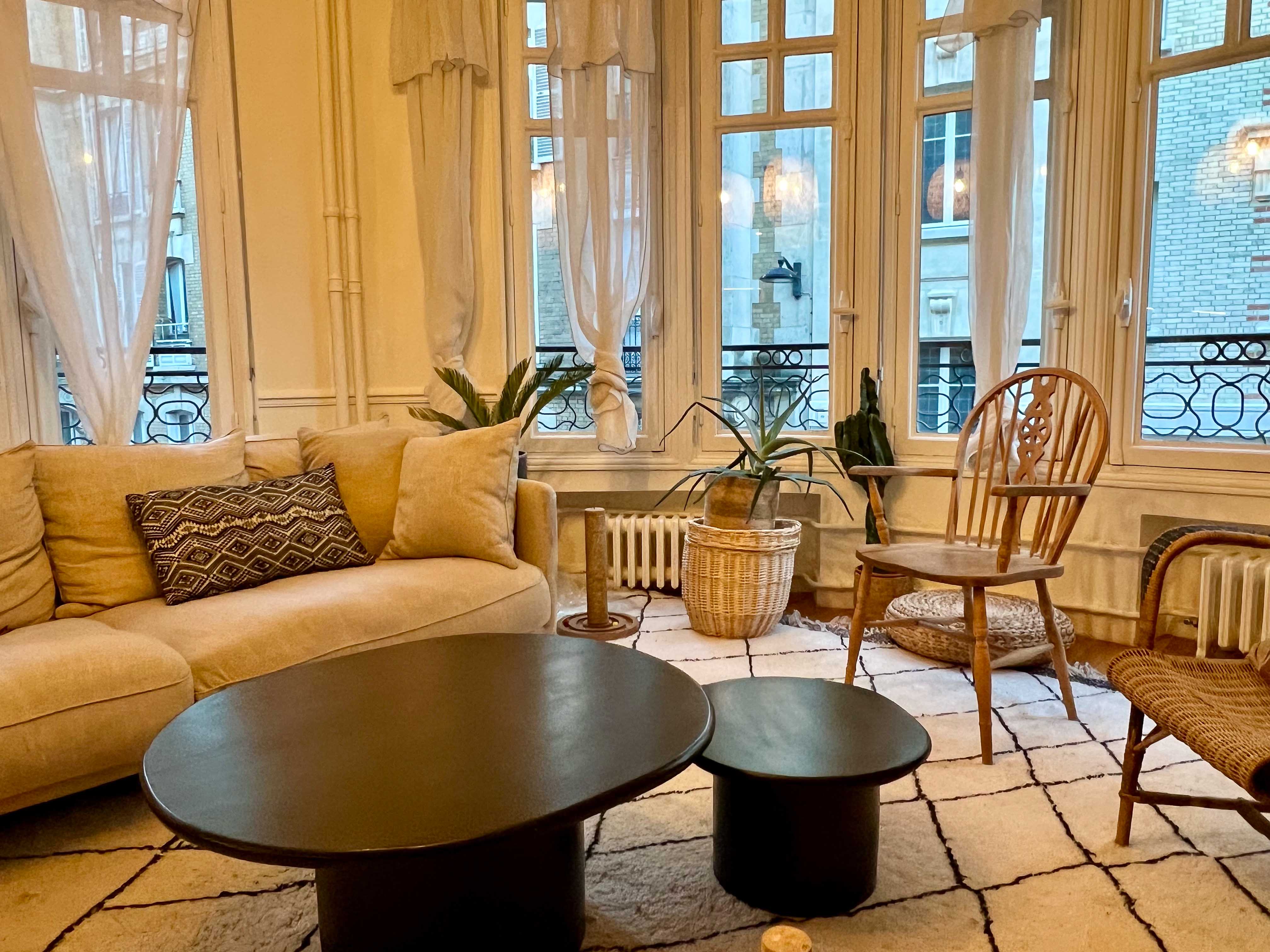 Celine Exposto - Projet LEV 75017 - Decoration Interieur - salle à manger salon cuisine