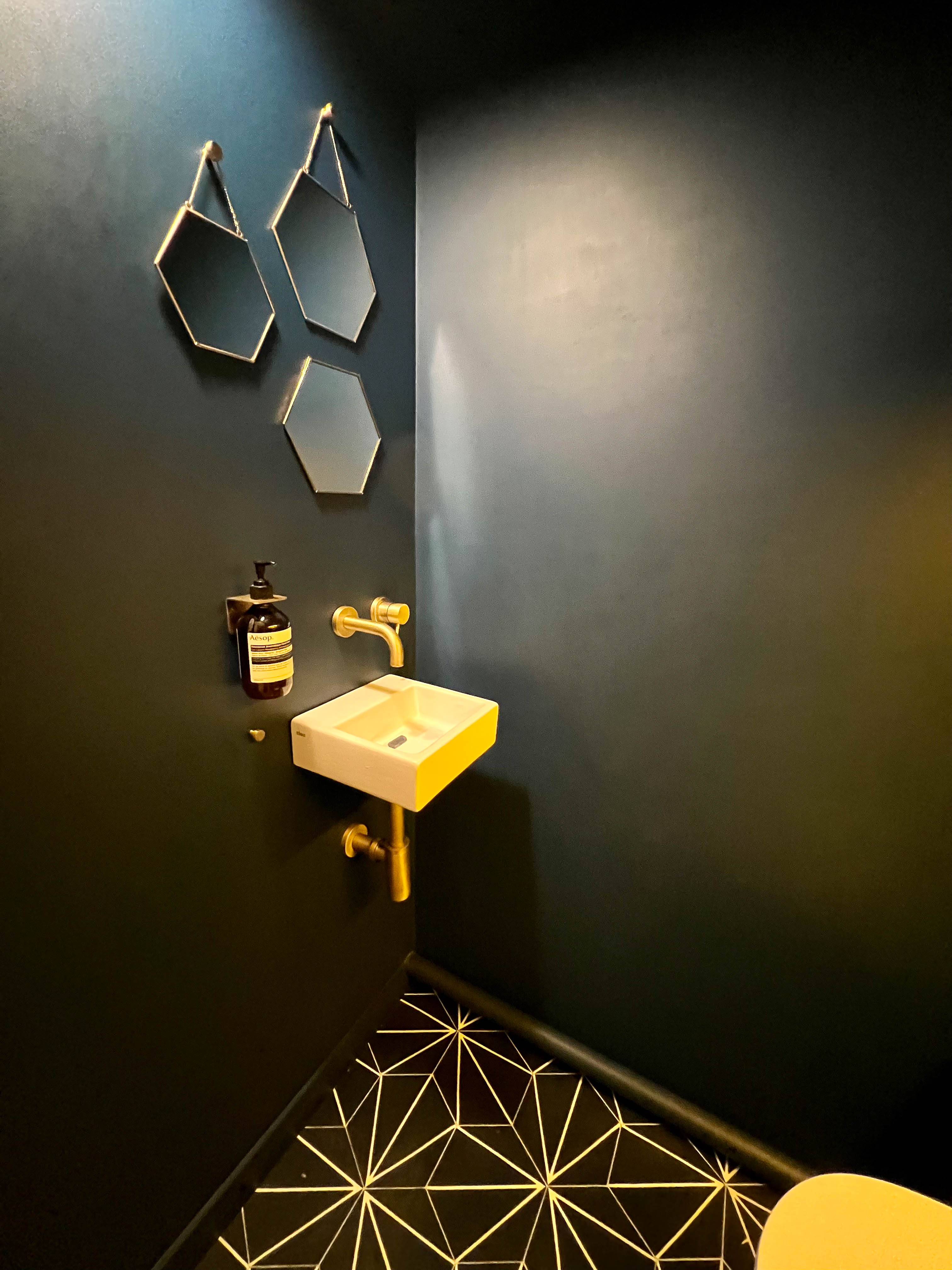 Celine Exposto - Projet LEV 75017 - Decoration Interieur - toilettes invités