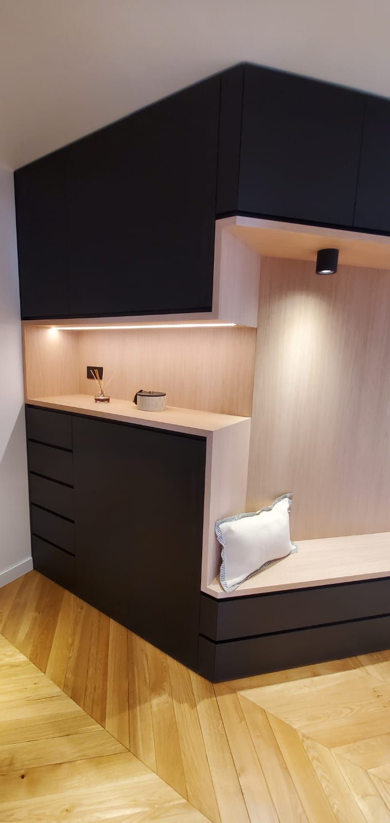 Projet CRO 94360 - Celine Exposto - Architecture d interieur - banquette sur-mesure