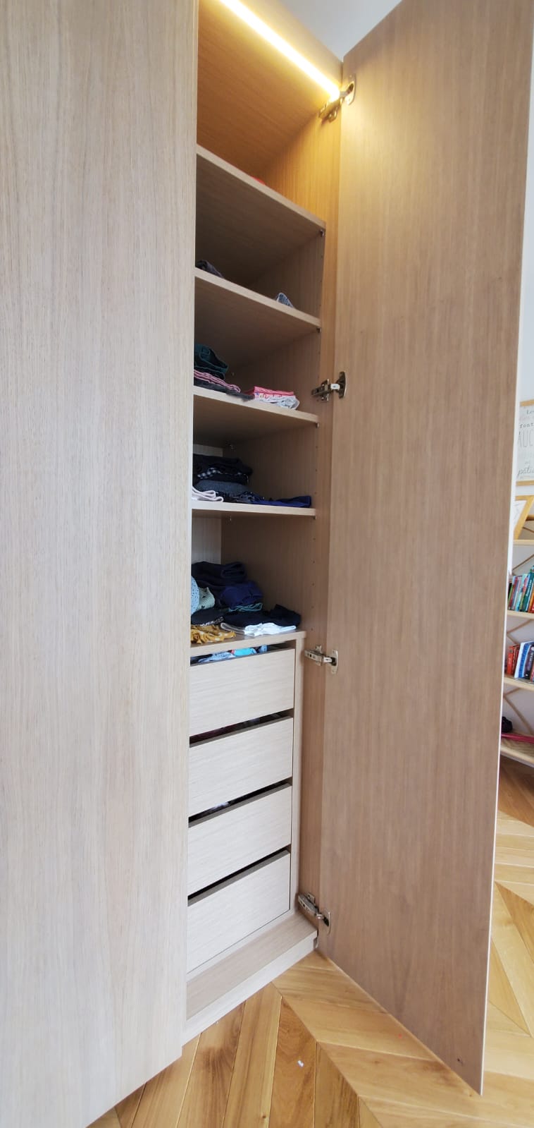 Projet CRO 94360 - Celine Exposto - Architecture d interieur - penderie