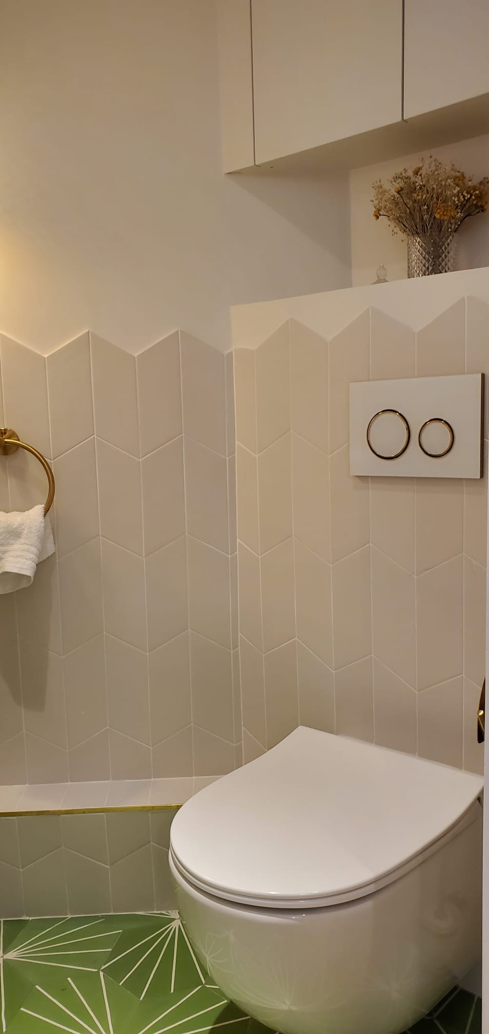 Projet CRO 94360 - Celine Exposto - Architecture d interieur - toilettes wc suspendues encastrées
