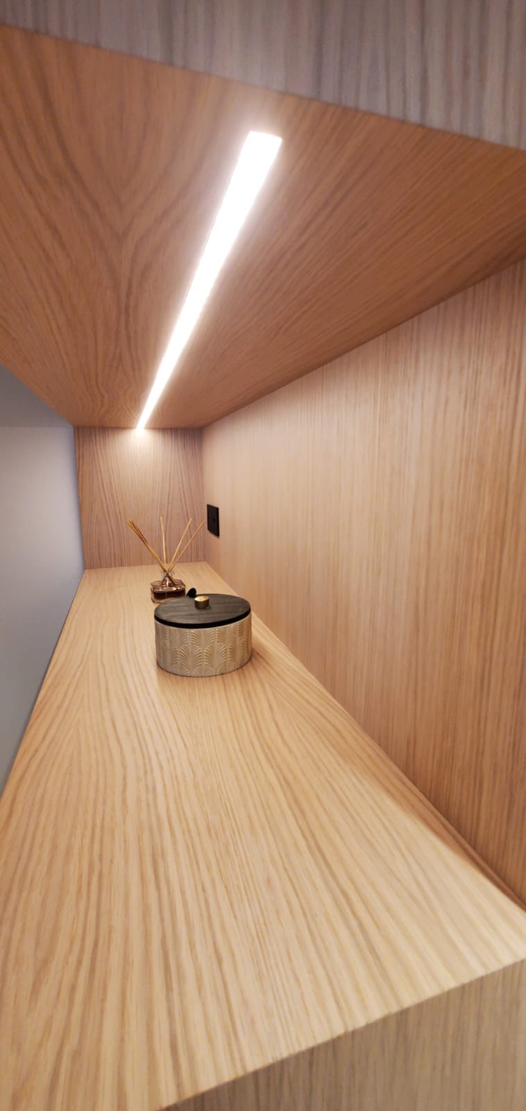 Projet CRO 94360 - Celine Exposto - Architecture d interieur - alcôve niche bibliothèque sur mesure