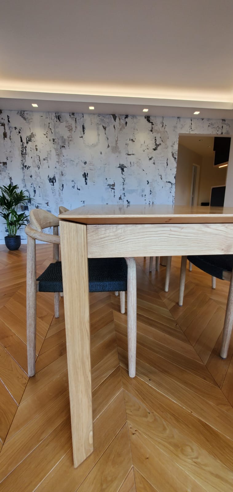 Projet CRO 94360 - Celine Exposto - Architecture d interieur - papier peint - table à manger